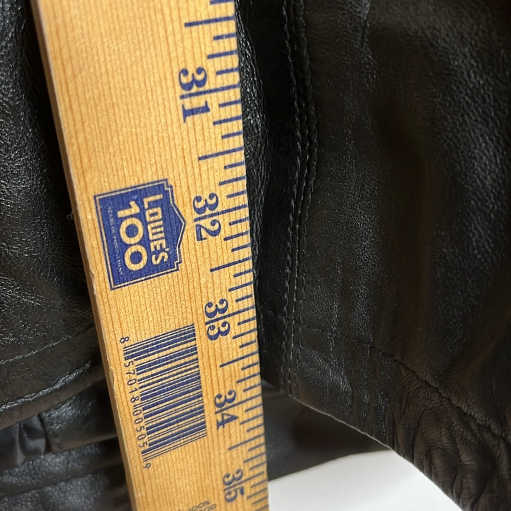 NWT WOMAN WITHIN Genuine Leather Swing Coat SIZE 26/28 - Picture 8 of 9